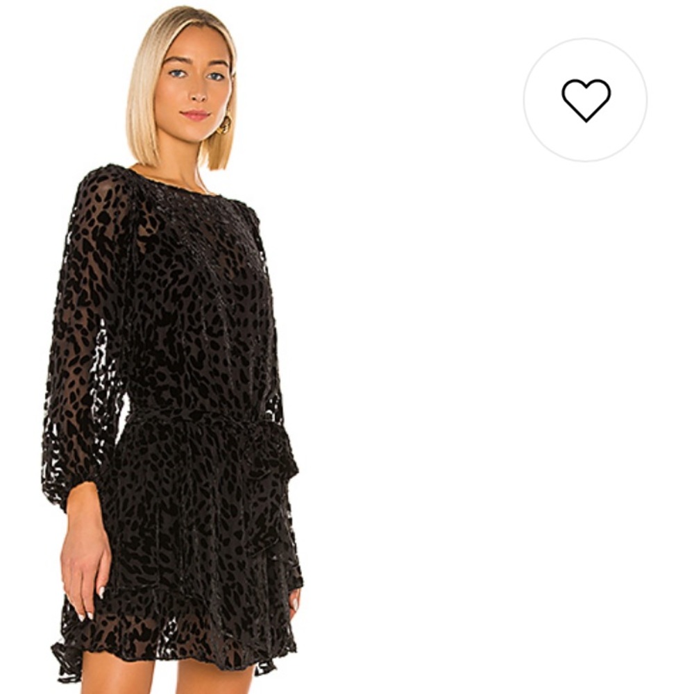 Tanya Taylor Leopard Burnout Dress